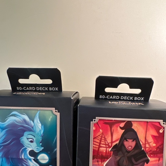 Disney Lorcana set of deck boxes NWT!! Quantity of two!! - Picture 3 of 5